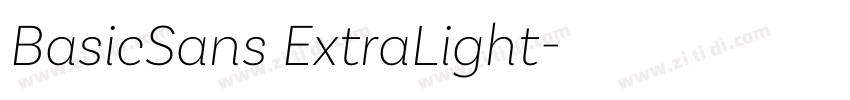 BasicSans ExtraLight字体转换 BasicSans ExtraLight字体转换